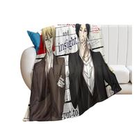 SUYEKON Moriarty The Patriot Anime Poster (10) Coperta in pile di flanella per tutte le stagioni, coperta leggera in peluche accogliente, decorazione autunnale, 127 x 152,4 cm