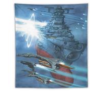 SUYEKON Poster a tema anime Space Battleship Yamato (13) dipinti, arazzo da parete con stampa artistica da appendere alla stanza, decorazione moderna per la casa, 127 x 152,4 cm