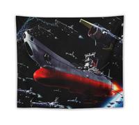SUYEKON Poster a tema anime Space Battleship Yamato, decorazione artistica da parete, decorazione moderna per camera da letto, 127 x 152,4 cm