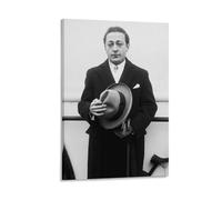 SUYEKON Poster con Jascha Heifetz, stampa artistica su tela, motivo: violinista russo americano famoso musicista 2-1624, decorazione artistica per la casa, poster decorativo moderno, 40 x 60 cm