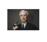 SUYEKON Poster con musicista Bertrand Russell, stampa artistica da parete su tela, decorazione per la casa, 50 x 75 cm