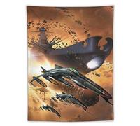 SUYEKON Poster da parete a tema anime Space Battleship Yamato, decorazione per camera da letto, moderna, 152,4 x 203,2 cm