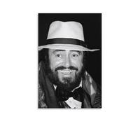 SUYEKON Poster di Luciano Pavarotti con foto d'arte del tenore, stampa artistica da parete su tela, poster moderno per la famiglia, 60 x 90 cm