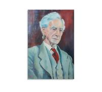 SUYEKON Poster su tela con musicista Bertrand Russell, poster artistici da parete per soggiorno, 30 x 45 cm, 6 pezzi