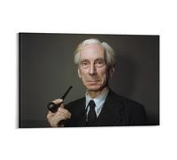 SUYEKON Poster su tela con musicista Bertrand Russell, poster artistico da parete per soggiorno, 20 x 30 cm