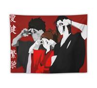 SUYEKON Samurai Champloo Poster La pace del mondo arazzo da parete arte stampa moderna camera da letto arazzo decorativo 76,2 x 101,6 cm