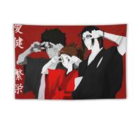SUYEKON Samurai Champloo Poster La pace del mondo, idea regalo, arazzo da parete per camera da letto, stampe decorative per decorazione moderna, 101,6 x 152,4 cm