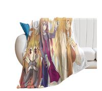 SUYEKON The Rising of The Shield Hero Poster Anime Raphtalia Coperta in flanella a pelo lungo per divano coperta in pile 300 g/m² decorazione per camera da letto per tutte le stagioni 178 x 203,2 cm
