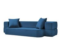 SUYOLS Divano letto pieghevole 2 in 1 con 2 cuscini - divano da pavimento pieghevole e materasso da letto - fodera lavabile e tappetino da gioco in memory foam, letto per ospiti, letto matrimoniale XL