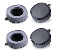 Suysion Piedini Antivibrazione Lavatrice 4 Pezzi Grigi, Supporti Antiscivolo con Grande Ventosa, Ammortizzatori Universali per Lavatrice Asciugatrice Frigorifero (Ø max 45 mm)