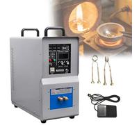 SUYUDD Machine de chauffage Par Induction de Four à Induction Haute fréquence 30-100 KHz pour la Fusion, Le soudage, Le recuit et la trempe des métaux avec Protection de refroidissement 15 kW