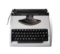 SUZEPER Macchina da scrivere manuale vintage, macchina da scrivere classica vecchio stile per scrivere lettere, decorazione per casa e ufficio (30 cm di lunghezza x 11,8 cm di larghezza x 3,1 cm di