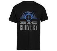 Suzetee Big Country Maglietta da Uomo Nera A Maniche Corte