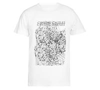 Suzetee Crystal Castles Crimewave T-Shirt Bianca da Uomo A Maniche Corte