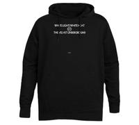 Suzetee The Velvet Underground Maglione con Cappuccio Unisex Nero con Cappuccio