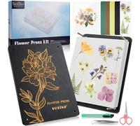 Suziko Grande Pressa per Fiori con Cornice Fotografica, Kit per la Pressatura dei Fiori per Adulti - Misure 30 x 22 cm - Kit per la Pressatura dei a 6 Strati per Adulti e Bambini