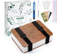 Suziko Kit Professionale per Pressare Fiori - 6 Strati, 16x21 cm, Kit per Pressare Fiori per Adulti e Bambini - Ottimo Regalo per gli Amanti delle Arti e dei Mestieri (Marrone)