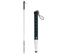 SUZLAZYR Bastone cieco telescopico - Bastone da Passeggio Pieghevole Riflettente per Persone con Problemi di Vista e Non vedenti, Bastone da Passeggio Pieghevole in Lega di Titanio,128cm/50.4"