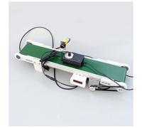 SUZLAZYR Nastro trasportatore Elettrico da Tavolo Mini 500x100MM, Trasportatore per Linea di Montaggio con conteggio fotoelettrico, Dispositivo per esperimenti di attrito Automatico