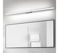 SUZNIU Luce Specchio Bagno Led, 150CM Luce per Specchio Bagno IP44 Freddo 6000K Led del, 24W luminosa Lampada Armadio Illuminazione Impermeabile Argento