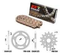 SUZUKI DL V-STROM ABS 1000 2014-2019 catena Oro Gold kit 525 PBR EK2744GOLD