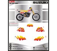 Suzuki DR 350 1991 adesivi/adhesives/grafiche/stickers/decals