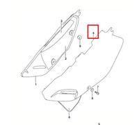 SUZUKI DR650SE COPRI TELAIO LATERALE NERO LH 47211-32E10-019 1996-2025 ORIGIN...