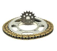 Suzuki GN250 M-T / Volty Tu X 87-98 AFAM XLR Catena & Corona IN Acciaio Kit