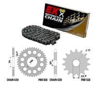 SUZUKI GS / GSX-E 750 1977-1983 catena corona pignone kit 630 PBR EK 720G