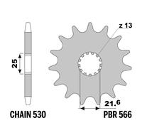 SUZUKI GSF-S /ABS 650 2005-2006 pignone PBR passo 530 15 Denti
