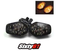 Suzuki Gsxr 750 2000-2005 LED Incasso Montante Giro Segnali Fumo Specchio Blocco