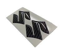 SUZUKI GSXR GSX-R Emblema 3D Sticker Set di 2 pezzi, colore BlackCARBON
