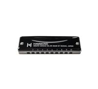 Suzuki HA20B Hammond - Armonica diatonica in Si, a 10 fori, colore: Nero