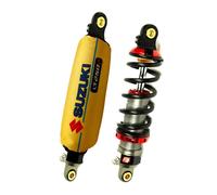 Suzuki LT250R Quad Racer, copri ammortizzatori gialli ricambi ATV Racing,...