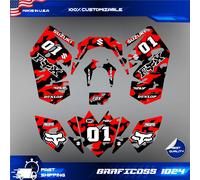 Suzuki LTR 450 ATV decalcomanie adesivi kit grafico completo 2006 2007 2008...