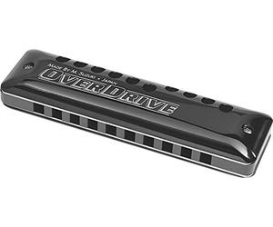 Suzuki MR300E Overdrive - Armonica a metà 10 fori, colore: Nero