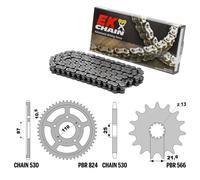 SUZUKI RF-R (GN76A) 600 1993-1995 catena corona pignone kit 530 PBR EK 770G