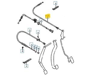SUZUKI SAMURAI SJ SANTANA SJ410 CAVO CONTROLLO ACCELERATORE OEM 15910A80011