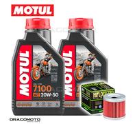 Suzuki UC 125 Epicuro 1998-2002 Tagliando Olio Motul 7100 20W-50 4T 2 litri f...