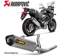 SUZUKI V-STROM 650 2017-2022 Impianto completo AKRAPOVIC RC S-S6R9-WT