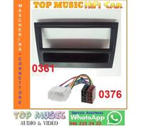 SUZUKI IGNIS DAL 2003 - CORNICE AUTORADIO 1ISO-1DIN+CONNETTORE- COLORE NERO