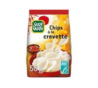 Suzuki Wan - Chip per gamberetti, 50 g, 4 pezzi