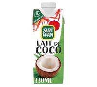 Suzuki Wan - Latte di cocco richiudibile, 330 ml, 4 pezzi