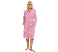 Suzy & Me Vestaglia da donna 100% cotone con cerniera, Lampone, 14-16