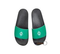 SV Werder Bremen Ciabatte da bagno a rombo - articolo ufficiale - ciabatte verdi con rombo Werder e suola nera - vestibilità comoda, verde, 42 EU