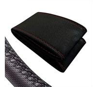 SV518SKI - Coprivolante nero e rosso per tutti i tipi di volanti, 37-39 cm, da allacciare