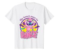 Svadi La Scimmia Il Mio Cuore Dice di Ballare Yoga Bambini Maglietta