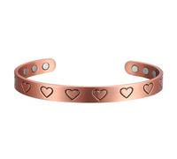 SVADiA Bracciale in Rame Radiant Hearts con Magneti - Bracciale Regolabile per Uomo & Donna | Bracciale Magnetico per Benessere, Equilibrio e Sollievo dal Dolore | Senza Piombo e Nichel | Ecosostenibi