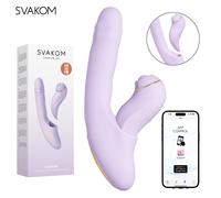 SVAKOM DuoGlow Vibratore Rabbit 2-in-1 Riscaldante App Control Impermeabile