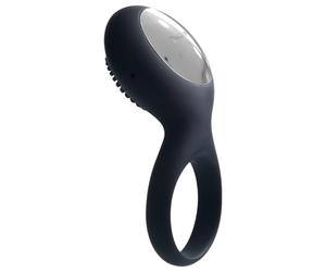 Svakom Tyler - anello fallico vibrante ricaricabile impermeabile - nero